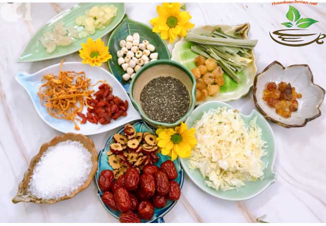 Chè dưỡng nhan Combo nguyên liệu chè dưỡng nhan