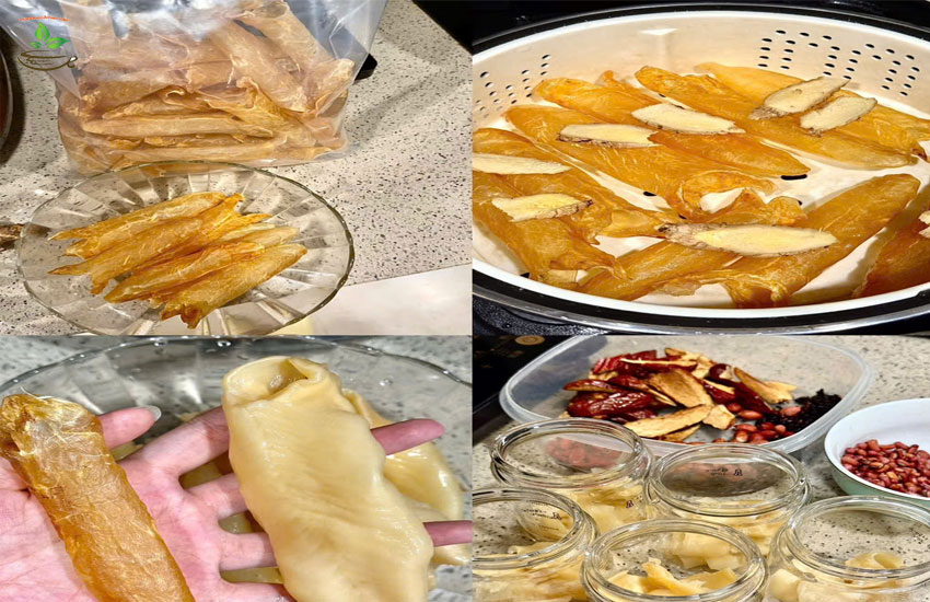 cách chế biến bong bóng cá