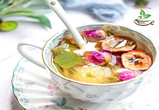 cách dùng trà hoa ngũ vị