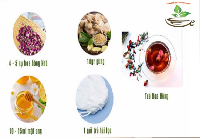 Cách pha trà hoa hồng mật ong đẩy lùi cảm cúm