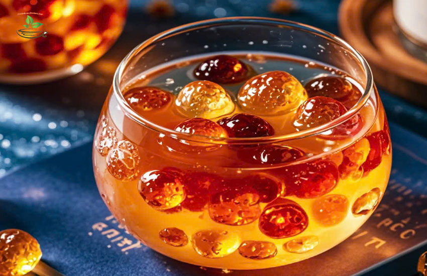 nấu chè nhựa đào