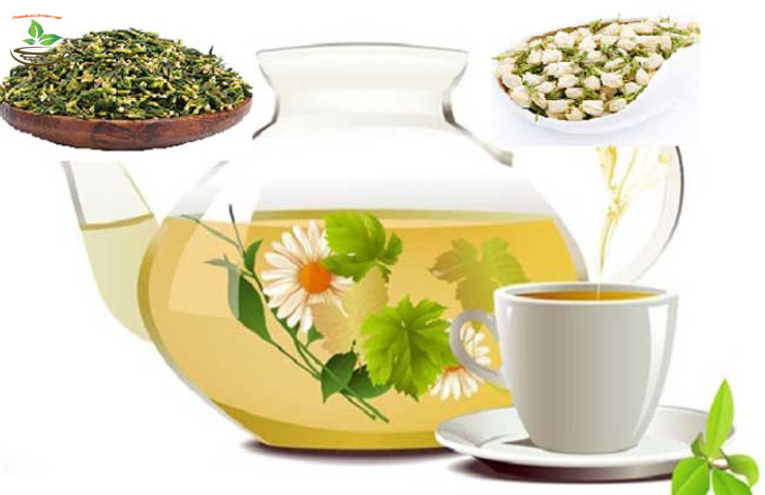 pha trà tim sen mật ong hoà nhài