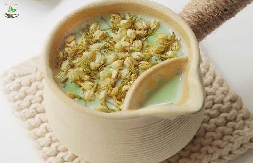 pha trà sữa hoa nhài