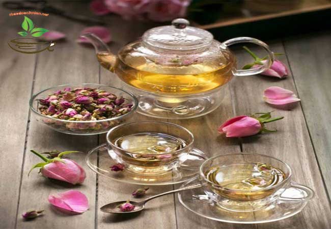top 5 công dụng của trà hoa hồng