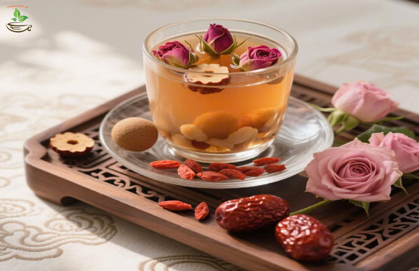 uống trà hoa an thần dễ ngủ tốt cho huyết áp